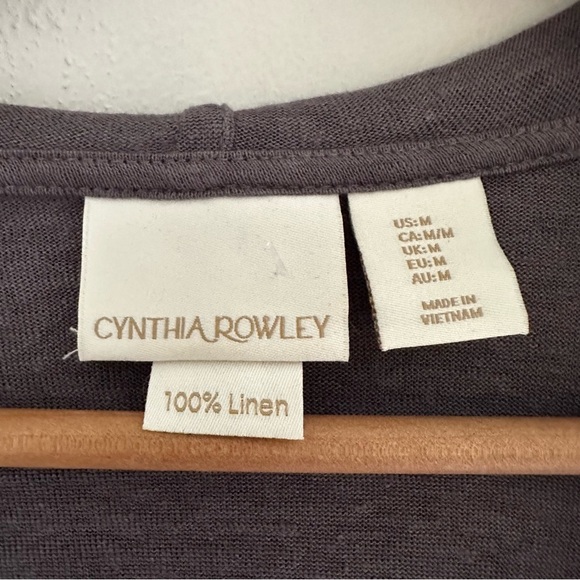 Cynthia Rowley Linen Hooded Cardigan - Picture 2 of 3